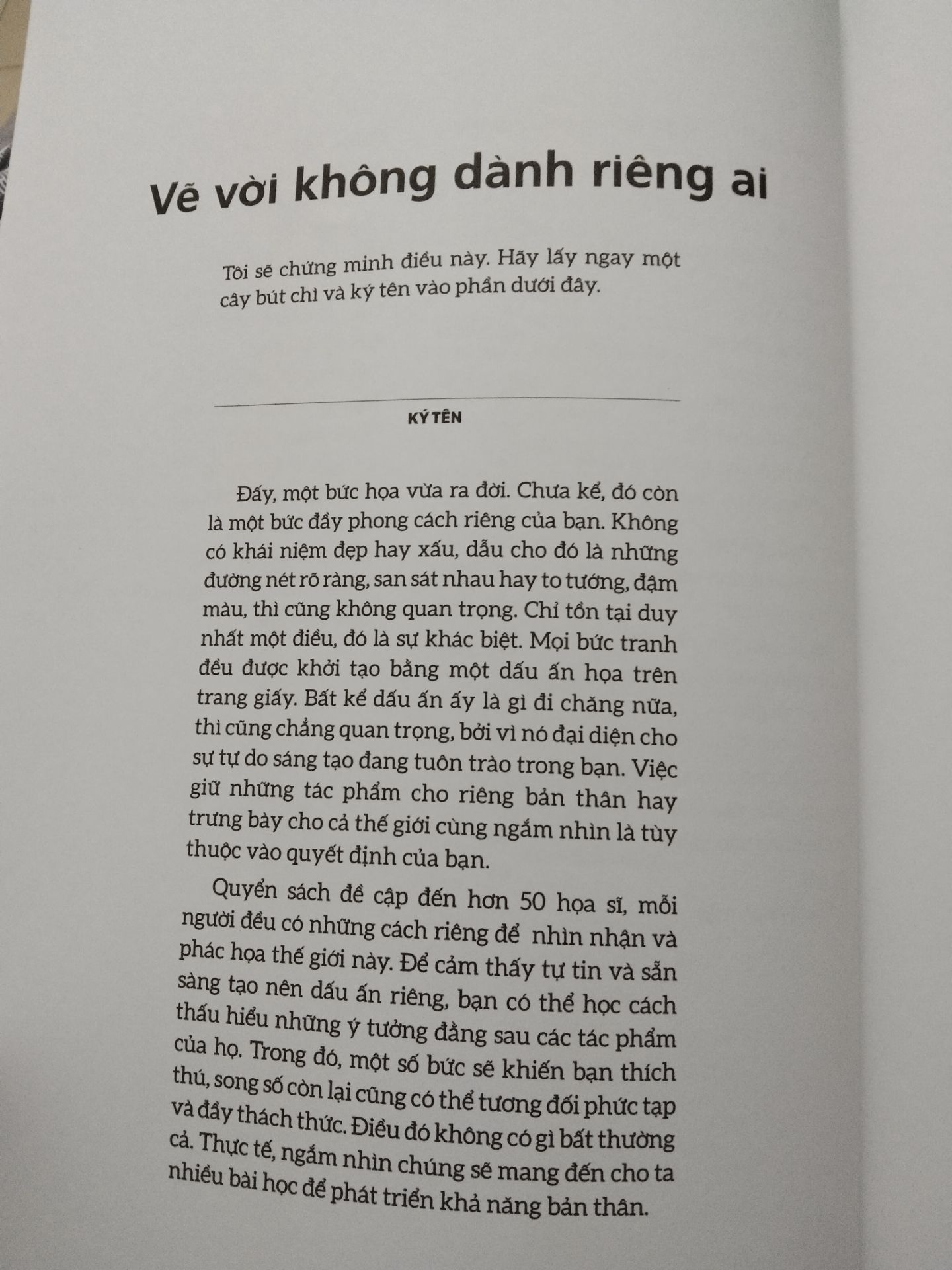 Sách nêu ra nhiều ý tưởng hay, thích hợp cho các bạn đam mê vẽ và muốn tự học ở nhà. Sách dành cho kỹ thuật vẽ bằng bút chì nhé.
Giao hàng tốt, sách đẹp ?