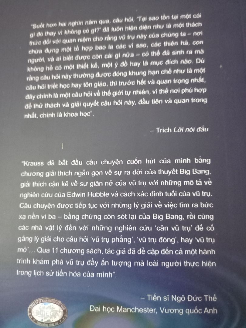 Chúng ta từ đâu? một câu hỏi có tính triết học, chúng ta có cô đơn trong vũ trụ? thể loại sách khó đọc nhưng thú vị.