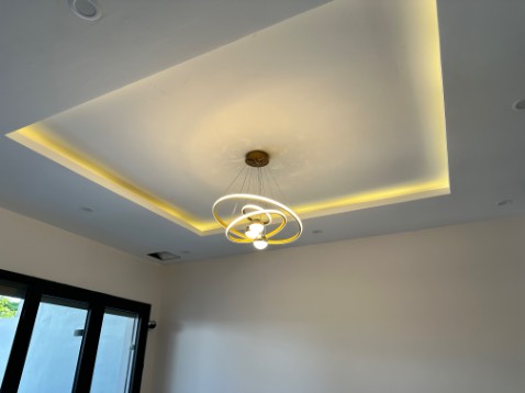 Đèn thả MONSKY IVEN 3 vòng 3 rọi hiện đại phản chiếu hình trăng sao vô cùng đẹp mắt 3