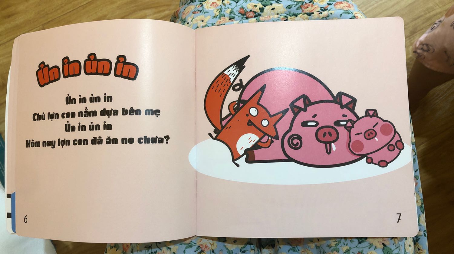 Hình ảnh trong sách mình dùng dạy bé nhỏ còn các từ láy thì mình dạy bé lớn. Rất phong phú và hữu ích
