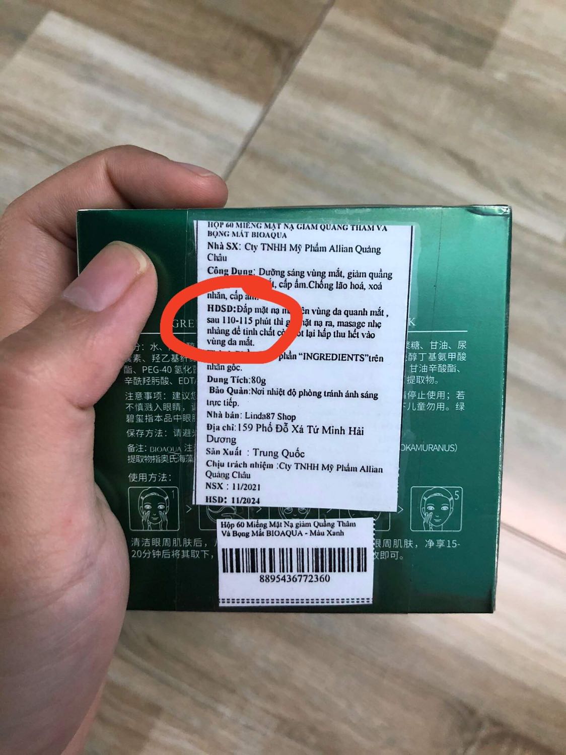 Mô tả sản phẩm vào nhãn dán khác nhau về thời lượng đắp.??
Nhãn phụ: 110-115 phút
Mô tả sản phẩm trên web: 10-15phút Mô tả sản phẩm vào nhãn dán khác nhau về thời lượng đắp.??
Nhãn phụ: 110-115 phút
Mô tả sản phẩm trên web: 10-15phút