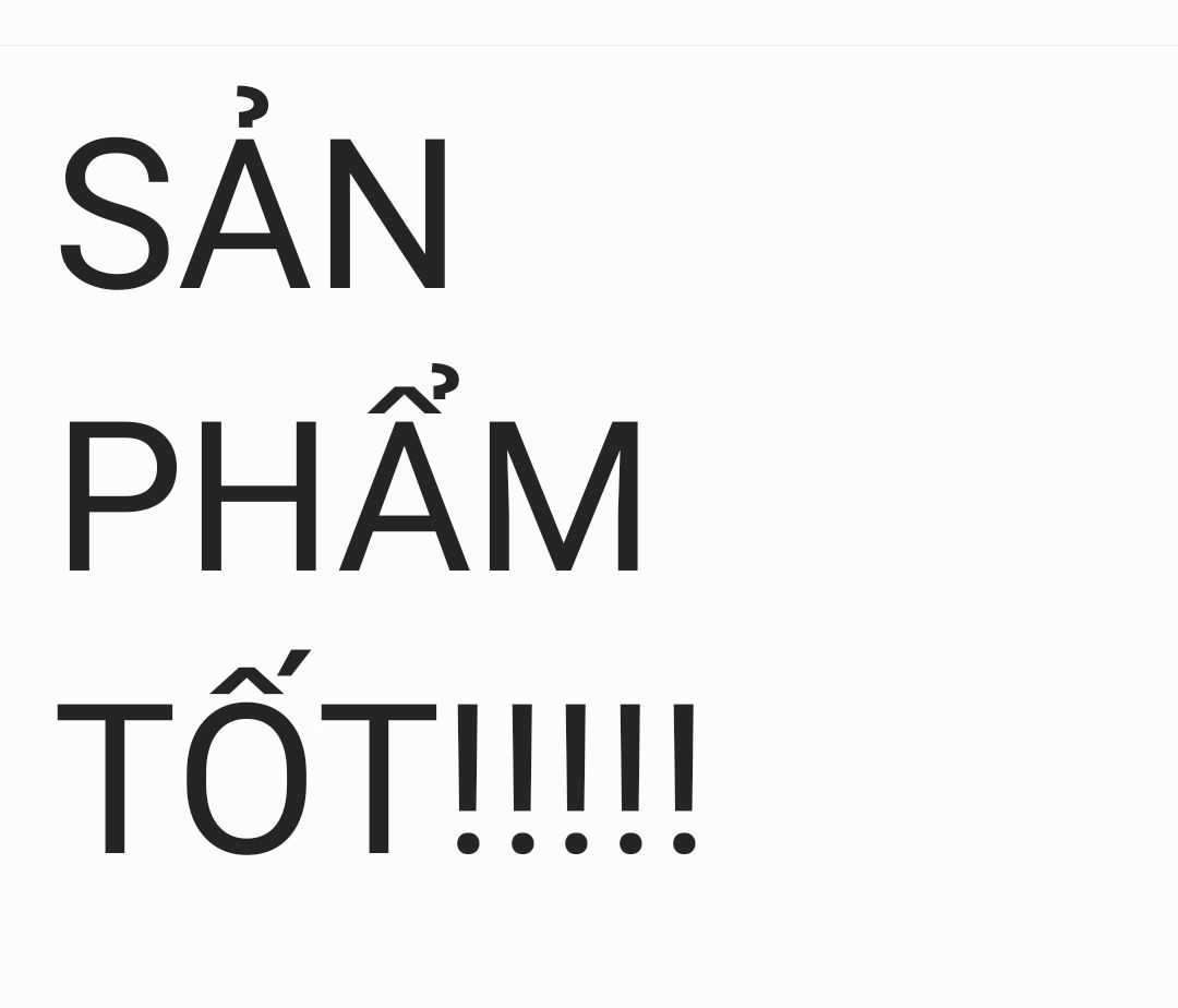 Sản phẩm tốt. Dạo này mua Tiki rất ưng ý. Cảm ơn Tiki nhiều nhé!!!!! Lần sau mình lại ủng hộ.