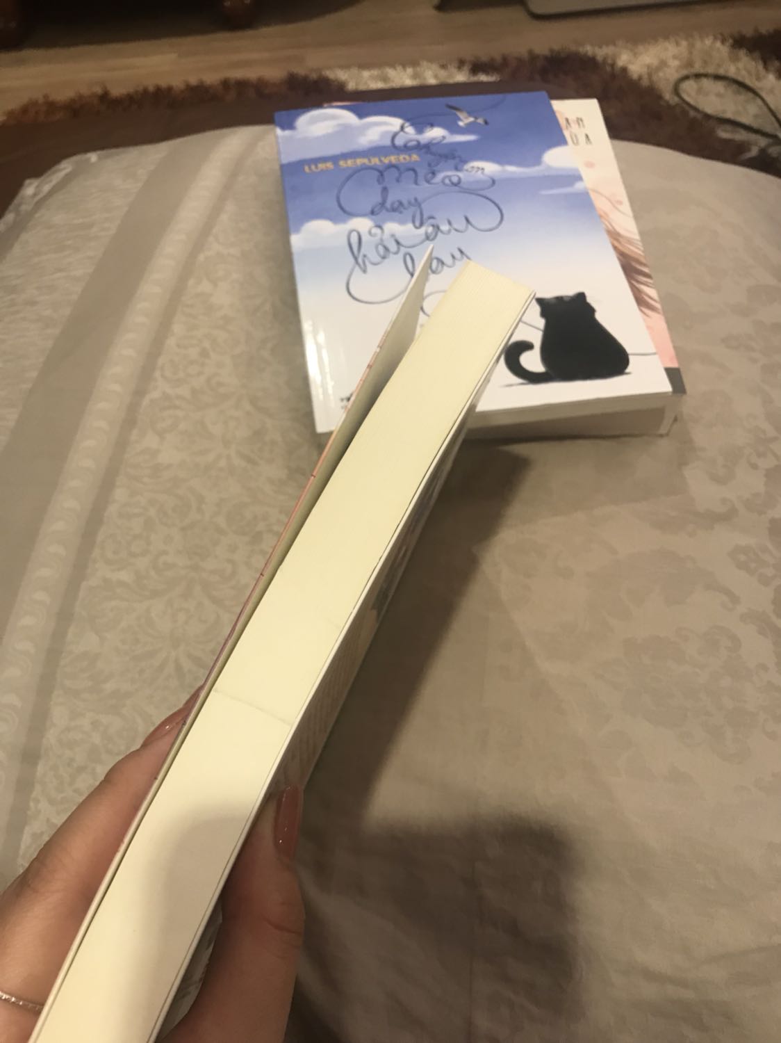 Đây là lần đầu tiên em mua sách trên tiki. Giao hàng nhanh và anh giao hàng thân thiện. Tuy nhiên khi em nhận sách cảm thấy rất thất vọng vì chất lượng sách. Ba quyền đều không có giấy bóng bọc bên ngoài, sách bám bụi, và mép sách bị nát.