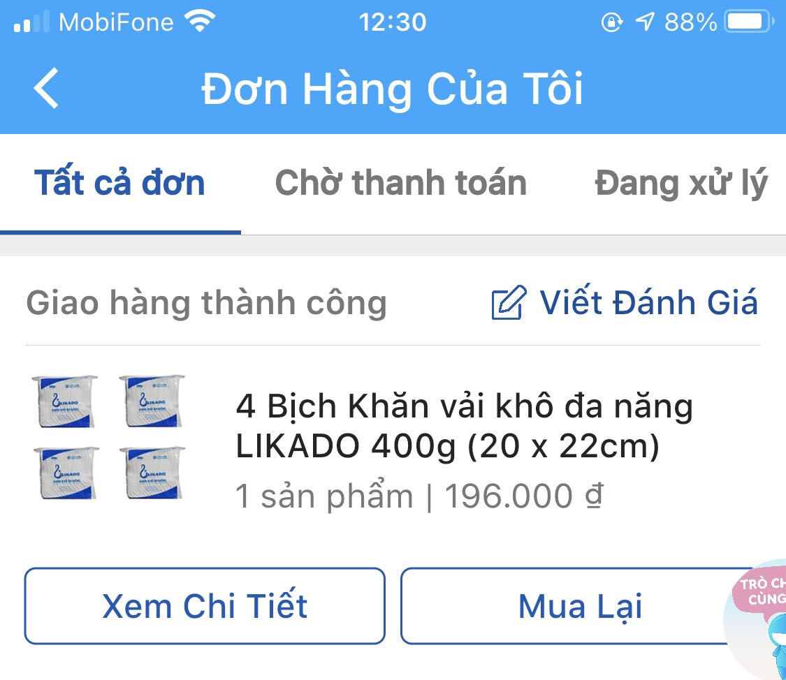 GIAO HÀNG SAI KÍCH THƯỚC
Tôi mua size 20*22 nhưng có vẻ nhà bán hàng đã giao nhầm size 15*20 cho tôi!
Tôi muốn đổi lại theo đúng như cầu sử dụng! 
Tiki hãy liên hệ đổi trả giúp tôi nhé! 
Thanks all?
Tôi sẽ quay lại đánh giá sau khi nhận được hàng đổi.