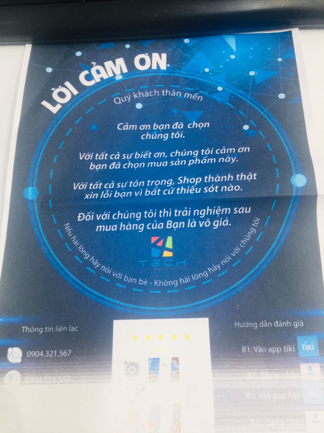 Chất lượng sản phẩm của shop 4tech tuyệt vời, âm thanh trong trẻo, chống ồn, có nhiều dây nối hỗ trợ thêm và kèm thư cảm ơn rất dễ thương. Thời gian giao hàng nhanh. Cảm thấy hài lòng vì mua được sản phẩm tốt mà còn được nhập thêm mã giảm giá, quá ưu đãi