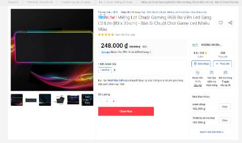 Thuộc loại mặt hàng được tinh tế quảng cáo giảm giá 50% với giá gốc là 500k/1miếng lót chuột giảm còn 248k. Thế nhưng vẫn đắt hơn các chỗ khác đến  cả 50k. Thật sự không  thể hiểu nổi giảm giá 50% trên tiki chỉ là trò  mèo  lừa bịp khách hàng.  Thật sự thất vọng về tiki.