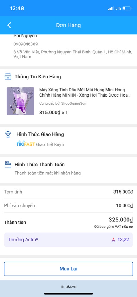 Mình đặt hàng, shop giao k đúng, liên hệ tiki chờ hơn 1 tuần mới đổi thì lại tiếp tục giao sai. Mình đã liên hệ tiki hoàn trả hàng