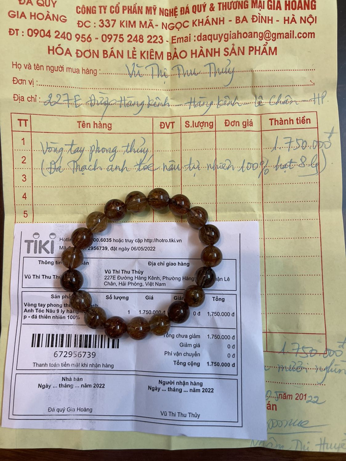 Đặt sản phẩm 9 ly, giao hàng 8 ly yêu cầu trả hàng hoàn tiền