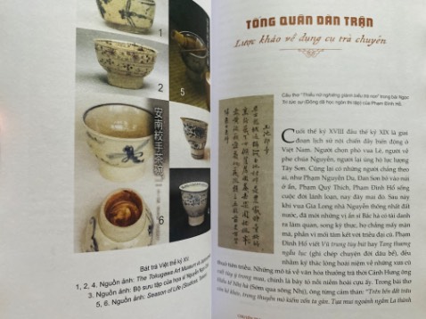 Sách dày, 341 trang, in màu, chất lượng. “Đọc chuyện trà nghe thấy tiếng cha ông”