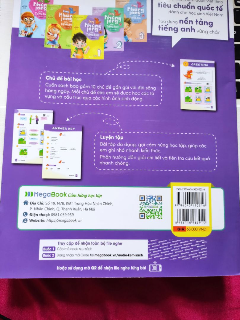 I.Vấn đề gặp phải:
1. Quyển lớp 1 thì không có mã kèm theo để lấy file nghe.
2. Quyển 2 thì có mã code để lấy file nghe trên trang megabook tôi đã đăng nhập trên cả điện thoại, máy tính nhưng vẫn báo là " mã không đúng".
3. Một số trang in bị chồng chéo như hình gửi trên.
II. Kiến nghị: gửi lại mã code cho cả 2 quyển sách tôi đã mua trên,  học tiếng anh mà không có file nghe thì không ổn tý nào, mong Tiki xem xét giải quyết sớm.