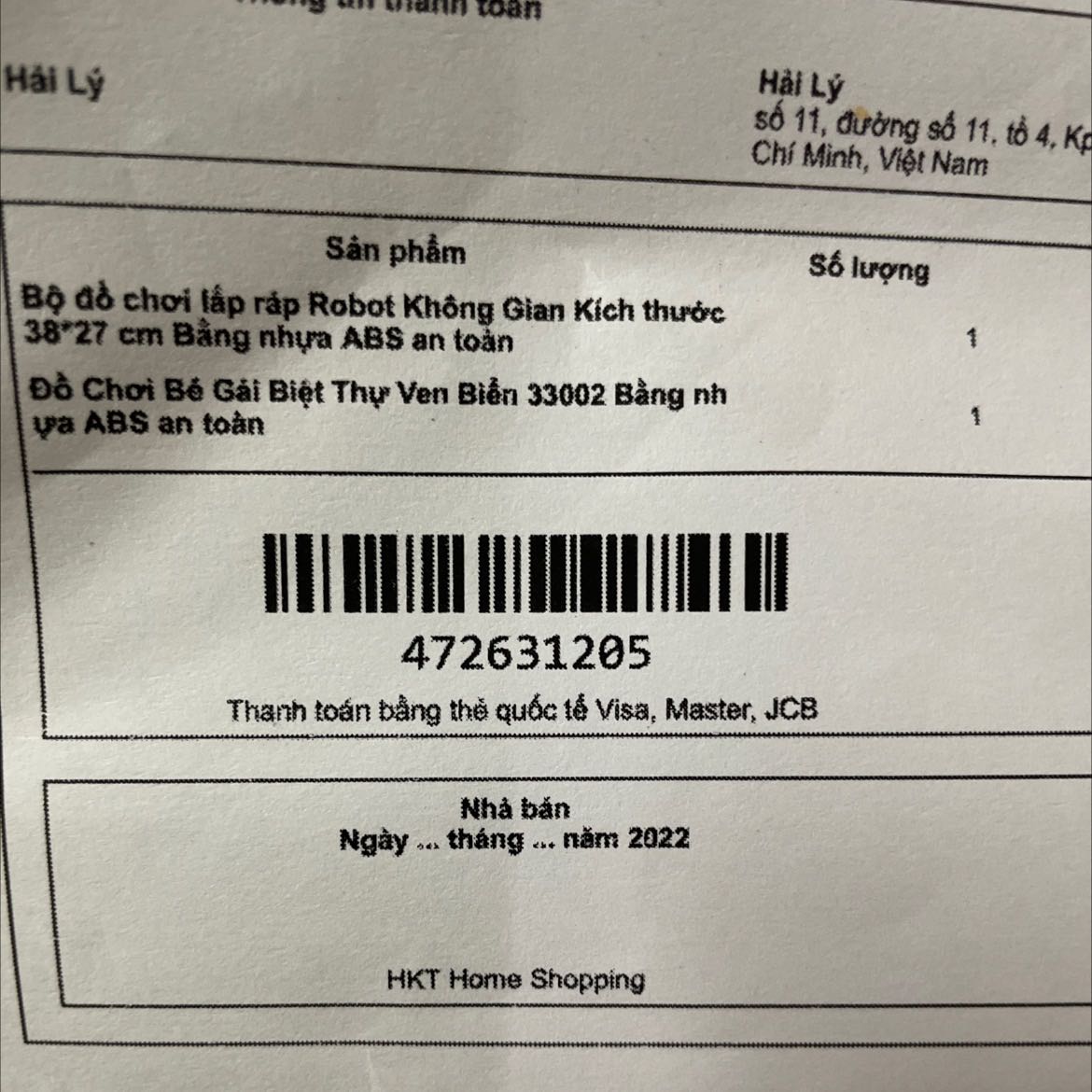 Mình đặt 2 món hàng nhưng shop giao thiếu. Shop nên kiểm tra kỹ đơn hàng trước khi gửi đi tránh mất thời gian phản hồi từ người mua. 

Sản phẩm đã nhận được đóng gói đẹp.