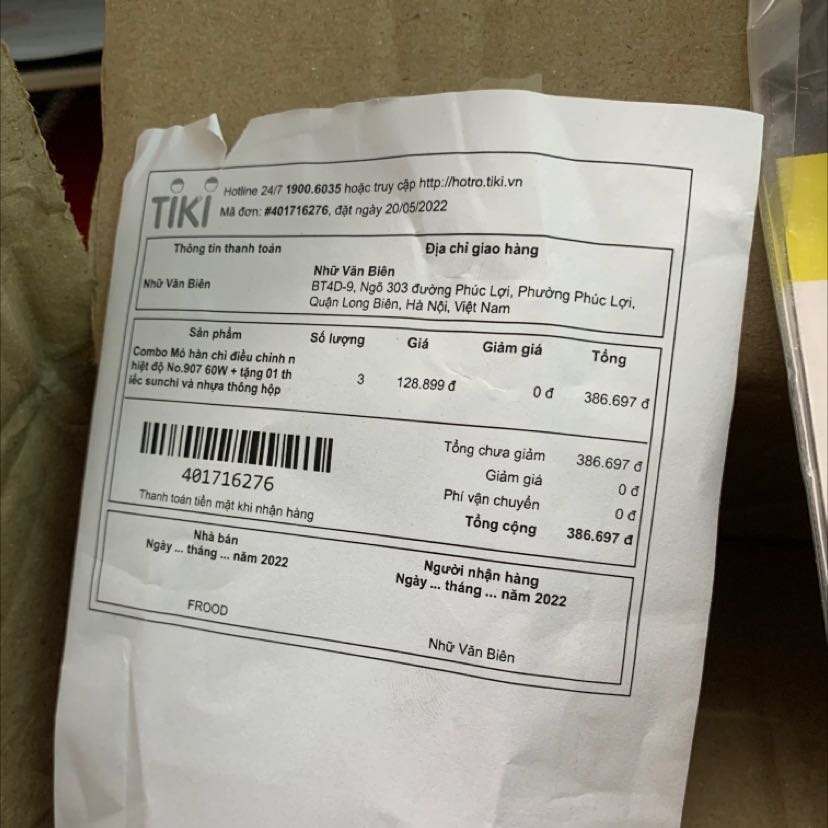 Hàng không như quảng cáo. Đã thế mua 3pcs lại chỉ giao có 1pcs.
Cực kỳ thất vọng.
Vì tin tưởng vào Tiki nên mới mua. Ko ngờ Tiki cũng để shop như này hoạt động