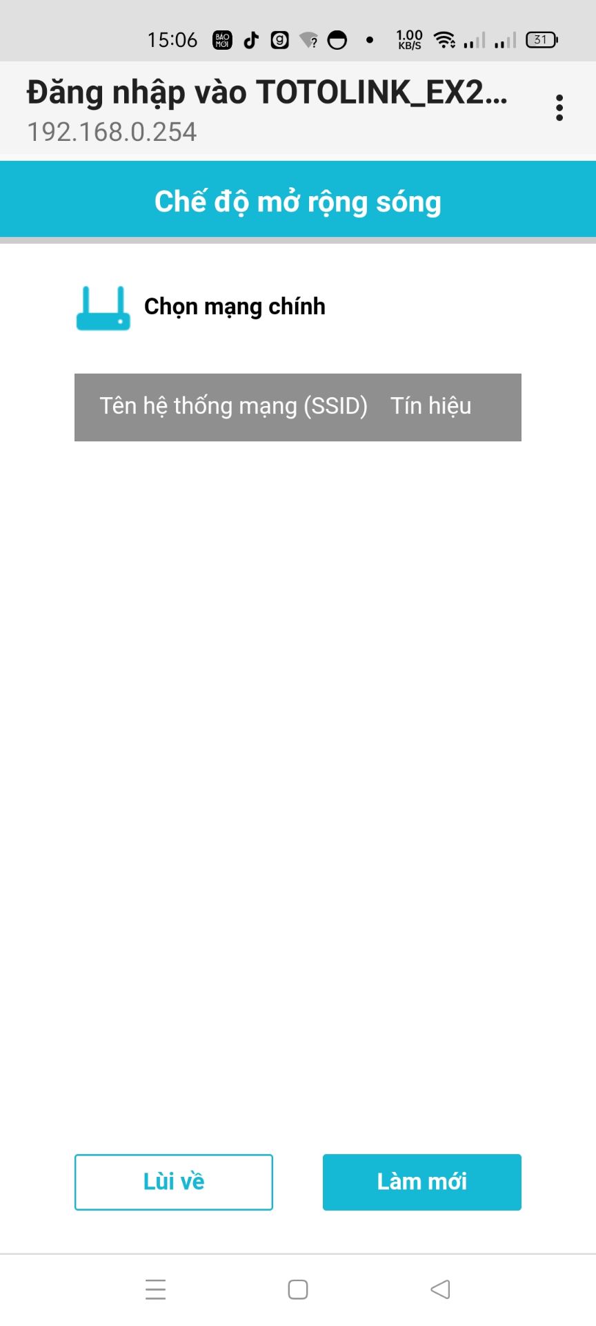 sản phẩm ko bắt được sóng  wifi