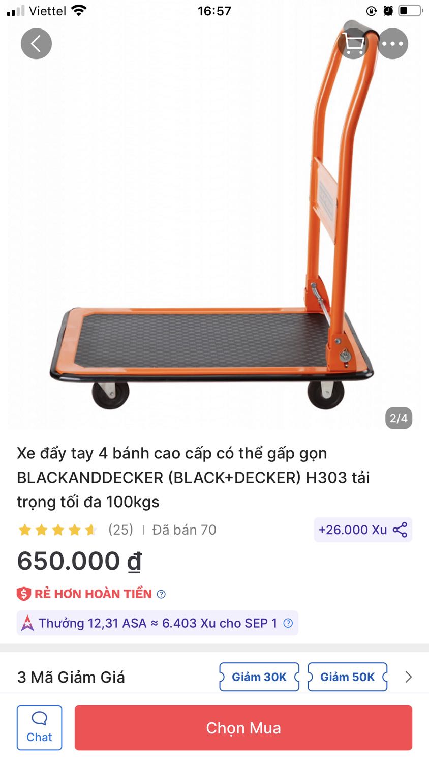 Xe chạy tốt. Tuy nhien bánh xe khi kéo kêu hơi to thật, k biết thay bánh thì có đỡ hơn k. Shop tư vấn nhiệt tình nhanh chóng và còn tốt bụng lắp hộ cho khách khi cần. Ship hang nhanh, dong goi can than vaf rat ki. Tặng 5 sao.