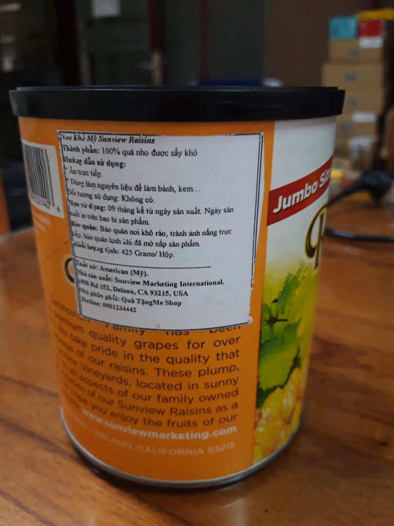 nho Mỹ chính hãng, ngon. Đã mua nhiều lần. Date tới cuối tháng 4/2022. Giá rẻ.