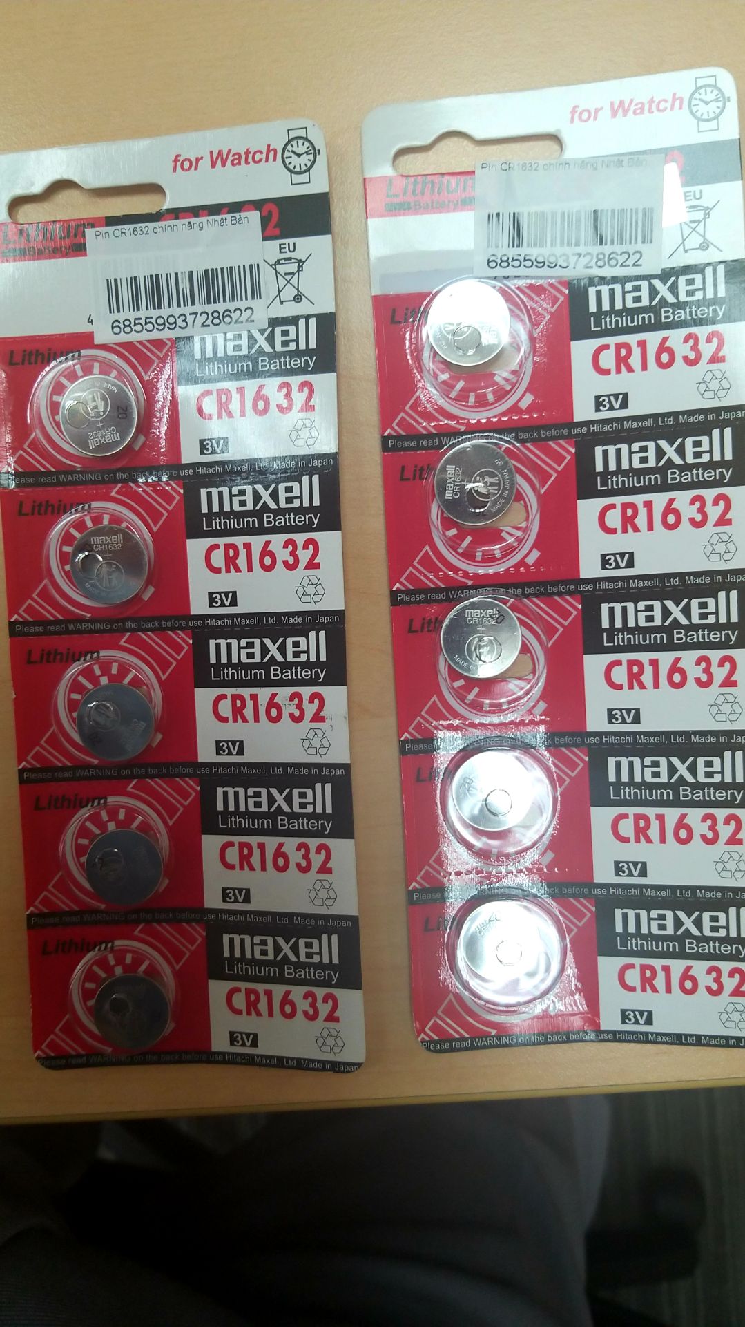 Đóng gói cẩn thận, sx mới tháng 3/3021. Pin Nhật,  sx tại Singapore. Sẽ thay cho 4 pin hàng chợ TQ của  bộ cảm biến áp suất lốp ôtô đang dùng rất mau hết pin hy vọng chất lượng sẽ tốt hơn.