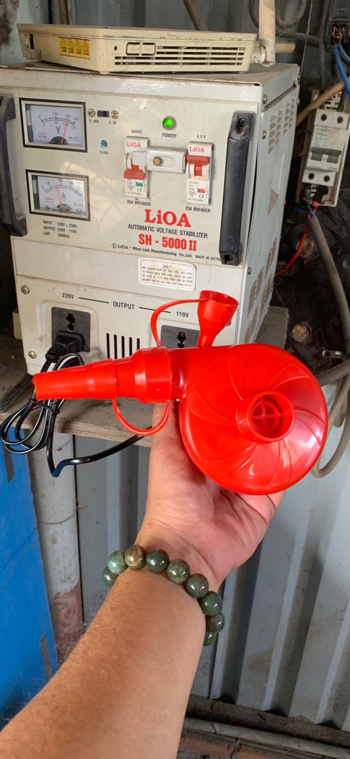 Sử dụng gió thổi mạnh, moto hơi ồn độ bền chưa biết cần thêm thời gian