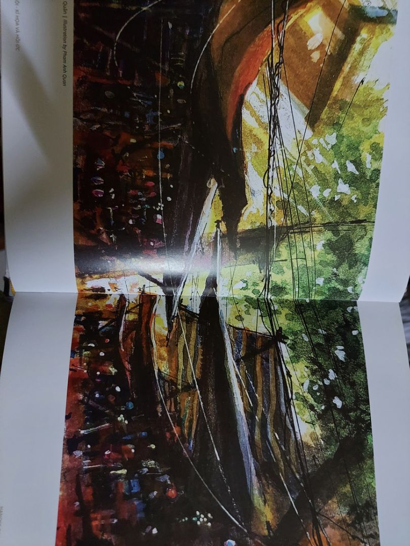 Sách nhiều hình ảnh , nói về phố cổ thời xưa , sách song ngữ