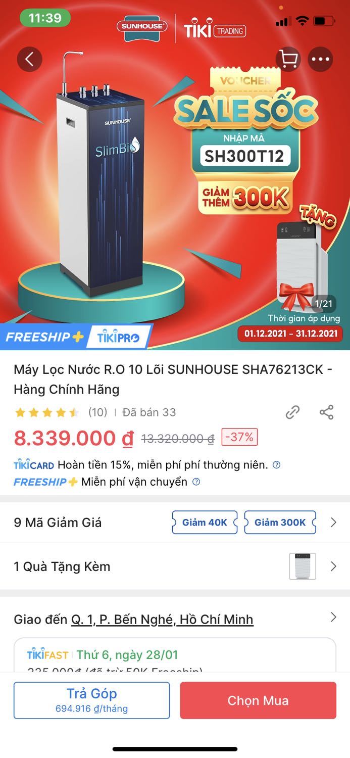 Tôi không thấy quà khuyến mãi... Tiki kiểm tra dùm tôi.