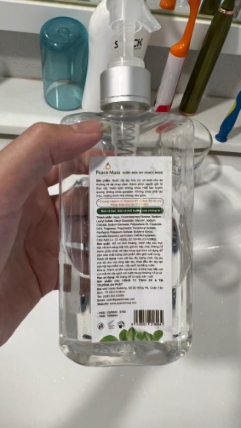 Hài lòng mùi thơm dịu nhẹ, rửa sạch tay Hài lòng mùi thơm dịu nhẹ, rửa sạch tay