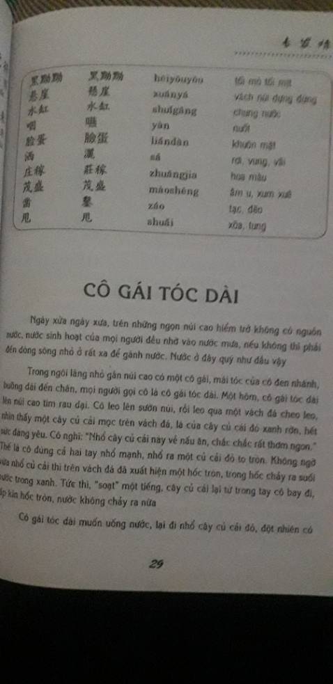 Sách đẹp, giao nhanh, các câu chuyện trong sách có chữ giản thể, phồn thể, phiên âm, bảng từ vựng và cả bản dịch giúp mình vừa học được từ mới vừa hiểu thêm được về truyện đồng thoại Trung Quốc.