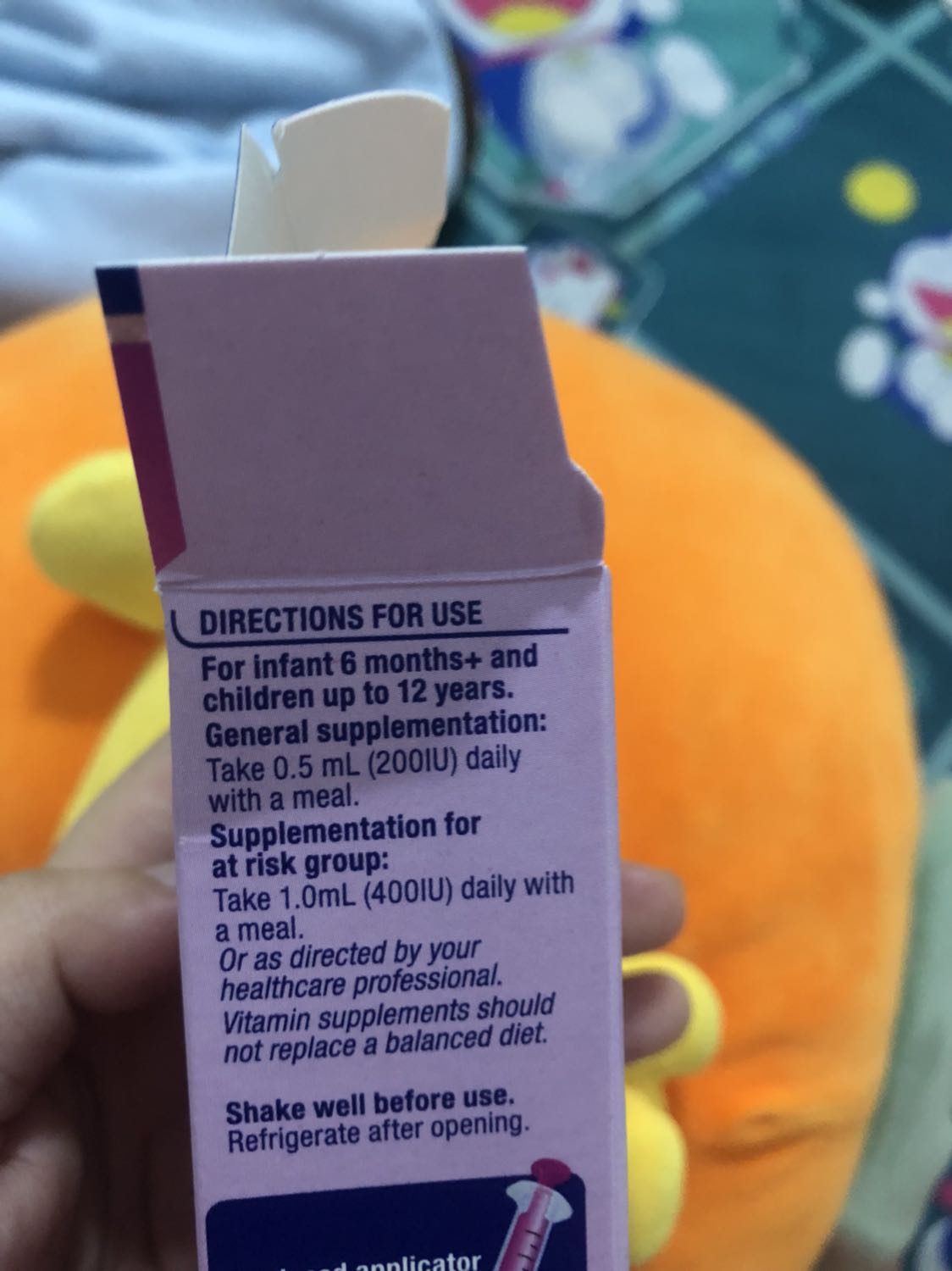 Shop để Thoòng tin sản phẩm không có tâm. Đây là dạng liquid chỉ dùng cho trẻ từ 6 tháng đến 12 tuổi. Bé mình thì mới sinh thôi, không dùng được. Mình cũng không tiện ra ngoài để đi đổi, rất bất tiện!