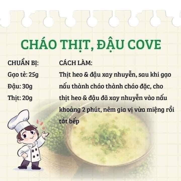 cháo rất thơm ngon. nấu lại nhanh. shop giao hàng nhanh chóng. bé nhà mình ăn rất thích.. cảm ơn shop cháo rất thơm ngon. nấu lại nhanh. shop giao hàng nhanh chóng. bé nhà mình ăn rất thích.. cảm ơn shop