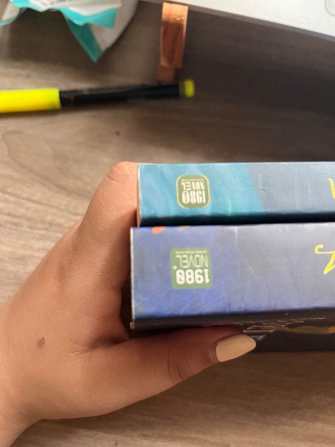 Sách bám bụi ở bìa, rìa sách bẩn và nhăn.