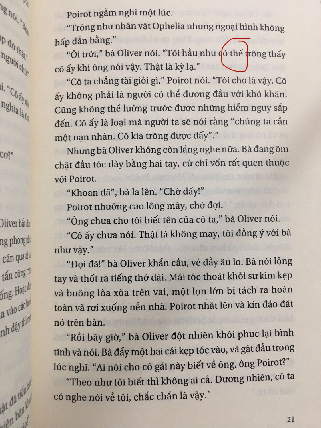 Đây mới chỉ là đơn thứ 3 mình đặt của Fahasa nhưng mình phải cho Fahasa 5⭐️ về việc bọc hàng (cẩn thận hơn Tiki nhiều). Các đơn sách đều đc quấn 1 lớp xốp trắng phủ toàn bộ các cuốn rồi ms đóng gói.
Còn về Cô gái thứ 3 này mình chỉ không thích là còn nhiều lỗi chính tả. Haizzzz vấn đề này trừ các sách của bác Ánh ra còn lại hầu như sách nào của nxb Trẻ mình mua cũng bị, thậm chí rất nhiều cuốn sai chính tả liên tục đến tận trang cuối.