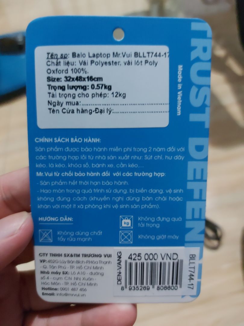 hàng rất đẹp . rất chắc chắn . có tem bảo hành đầy đủ . đóng gói cẩn thận . tôi rất thích nó . giao hàng nhanh sớm hơn dự kiến .   cảm ơn cửa hàng .