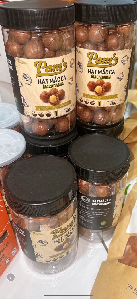 Mình đã mua thường xuyên SP hạt Pam’s chắc cũng 2 năm qua , macca ngon dễ khui vỏ và mấy loại hạt khác cũng ngon chất lượng , có vấn đề hàng hóa mấy bạn Bv xử lý cũng OK.