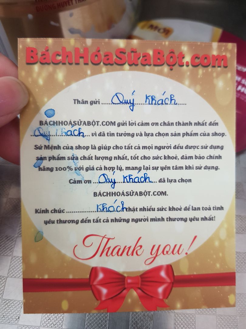 Bách hóa sữa chất lượng tốt, hàng chính hãng.
Sẽ tiếp tục ủng hộ shop, hy vọng shop có thêm nhiều khuyến mãi hơn nữa nha.
Rất thích dịch vụ giao trong vòng 2 tiếng của Tiki. 
Thanks!