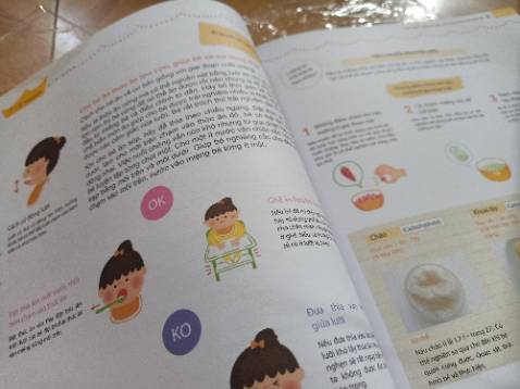 Đóng gói: đủ hàng, tuy nhiên cứ lần nào quyển sách mình mang tặng thì lại ko đc bọc, những quyển khác mk ko cần thì lại bọc và dán băng dính rất kỹ @@ 
Chất lượng: giấy đẹp, hình ảnh, chữ đều đẹp, ko có lỗi
Nội dung: sách mình mang tặng bạn ấy, nên chỉ lướt qua thôi, thấy rất cụ thể, chi tiết, ngoài các món ăn dặm cho bé còn có hướng dẫn lợi ích cụ thể, phương pháp giúp các mẹ cho bé ăn dặm đủ chất dinh dưỡng, các loại thực phẩm phù hợp với độ tuổi của bé. Đóng gói: đủ hàng, tuy nhiên cứ lần nào quyển sách mình mang tặng thì lại ko đc bọc, những quyển khác mk ko cần thì lại bọc và dán băng dính rất kỹ @@ 
Chất lượng: giấy đẹp, hình ảnh, chữ đều đẹp, ko có lỗi
Nội dung: sách mình mang tặng bạn ấy, nên chỉ lướt qua thôi, thấy rất cụ thể, chi tiết, ngoài các món ăn dặm cho bé còn có hướng dẫn lợi ích cụ thể, phương pháp giúp các mẹ cho bé ăn dặm đủ chất dinh dưỡng, các loại thực phẩm phù hợp với độ tuổi của bé.