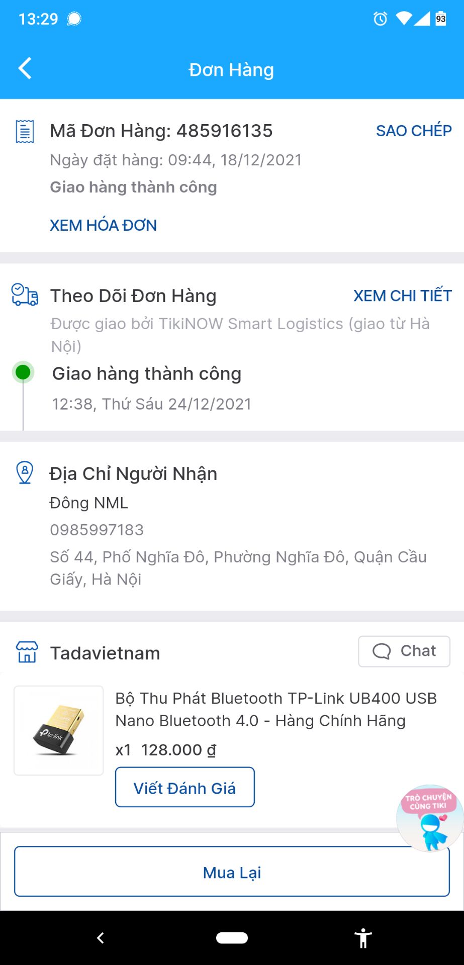 Giao hàng chậm máy ngày, nhận hàng thì lỗi  ko kết nối đc, gửi phản hồi thì tiki lại yêu cầu phải quay video khi bóc hộp. Đơn hàng có hơn 100k có nhất thiết phải như vậy không? Mình chụp ảnh như vậy còn chưa đủ để chứng minh sản phẩm lỗi hay sao? Nói chung tiki xử lý rất kém!