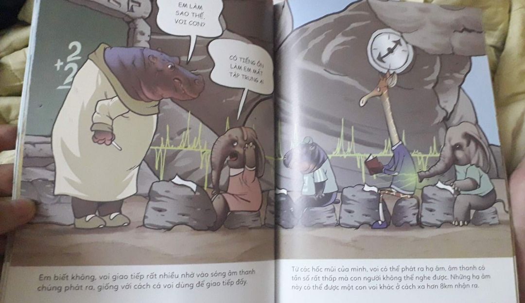 Series truyện này rất thú vị và bổ ích~~ Quyển này cung cấp các thông tin mới lạ và không kém phần dễ thương về loài voi~