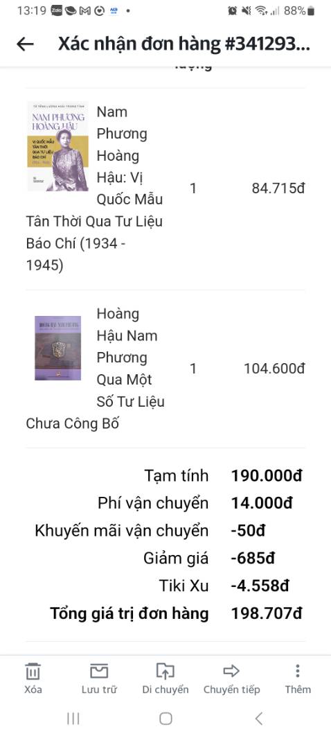 Đặt hàng (2 sác trị giá luôn phí vận chuyển là 198 ngàn. Giao sai. Đổi trả, thì trả tiền lại theo giá trị của sách giao sai là 104 ngàn ?

Vô trách nhiệm, làm mất thời gian khách hàng, đến nay thì có bóng dáng *** ????
