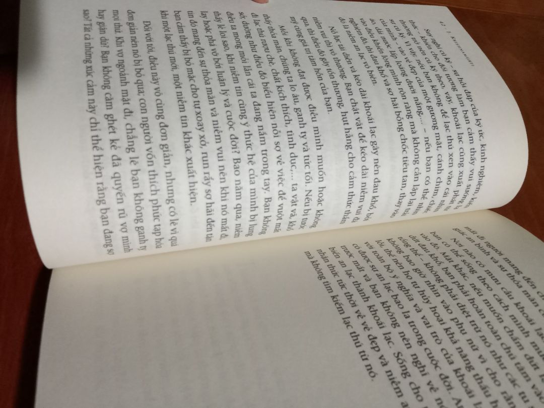 Cuốn này với mình rất hay, mình đã đọc đi đọc lại chục lần, mình như cảm nhận được năng lượng của thầy trong đó, mình đã mua 7 cuốn cùng tác giả, nhưng mình thấy chỉ nên mua hai cuốn là cuốn này và tự do đầu tiên và cuối cung, vì các cuốn khác chỉ tổng hợp bài nói chuyện, có khi còn ngắt ra chấm chấm chấm, đọc rất khó chịu và mình không cảm nhận được con người của tác giả, nó chỉ là những mảnh rời rạc.