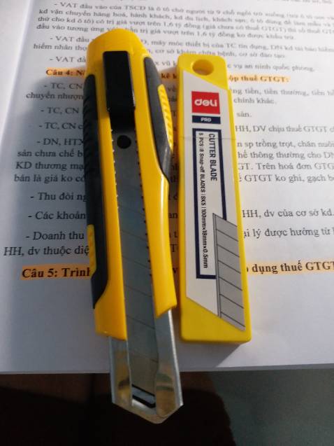 Lưỡi dao sắt bén. Rất hài lòng