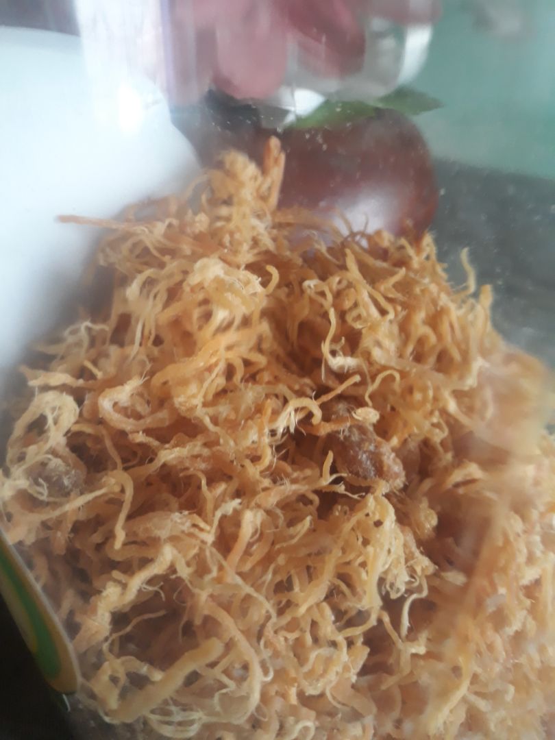 Sợi gà có hương vị thơm ngon, không quá mặn, lại thêm vị ngọt sau khi ăn. Hộp sản phẩm đóng đóng gói đẹp, vừa có nắp nhựa bên ngoài, vừa có miếng thiếc bảo vệ bên trong.