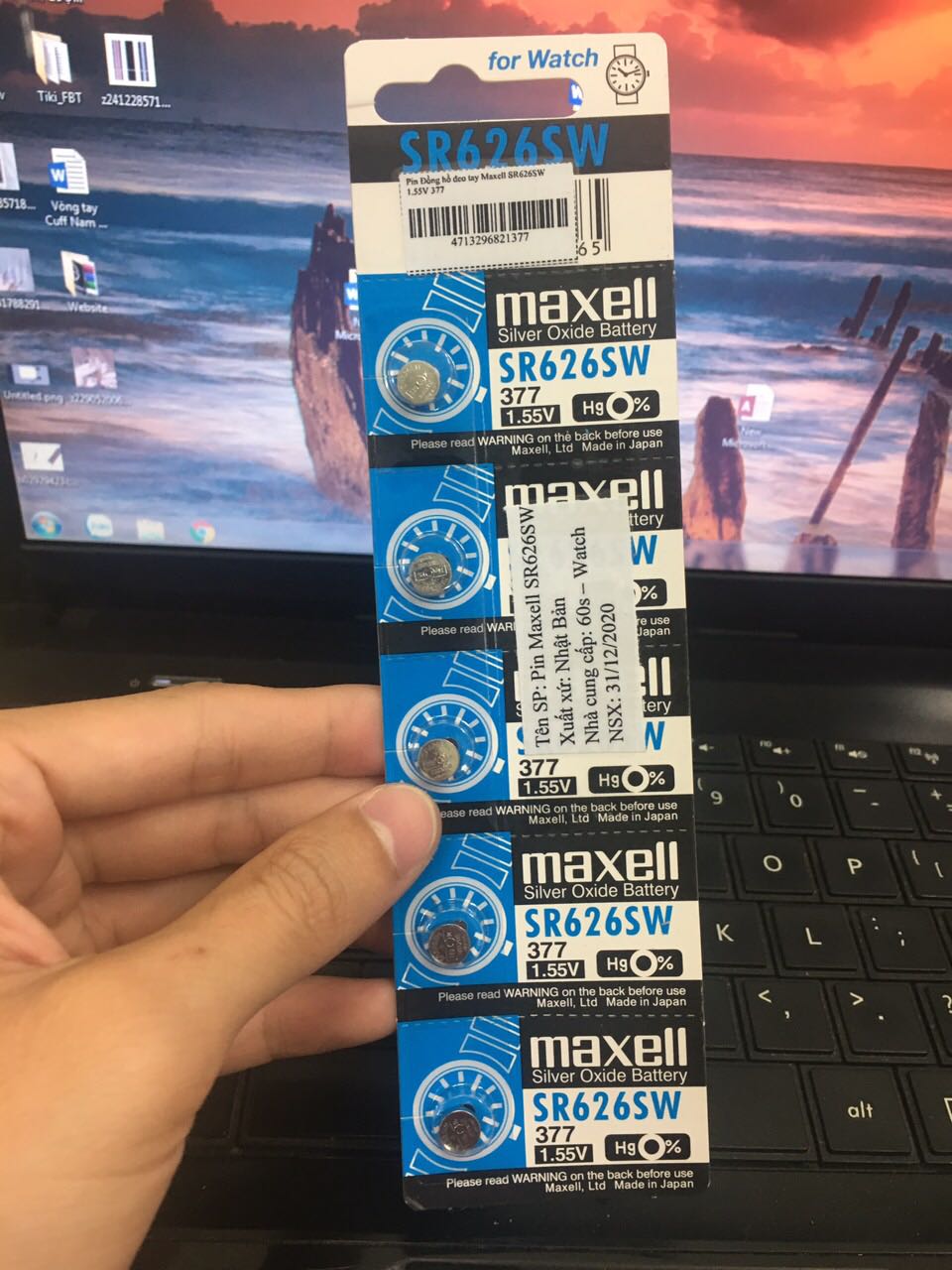 1. Pin chuẩn hãng Maxell, Made in Japan. 
2. Lắp vào đồng hồ chạy như ngựa, đã *** điện áp Pin đủ chuẩn nên độ bền có lẽ sẽ OK
3. Date xa, tận 5 năm nên yên ttâm để dành xài
4. Giao hàng nhanh, đóng gói cẩn thận

Vote 5 sao cho Tiki và cho Shop bán 60s - Watch.
Ờ mây ***, gút chóp Shop ❤️