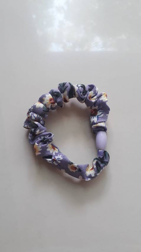 dây buộc tóc nasi vải hoa phối màu dễ thương, xinh lắm ạ