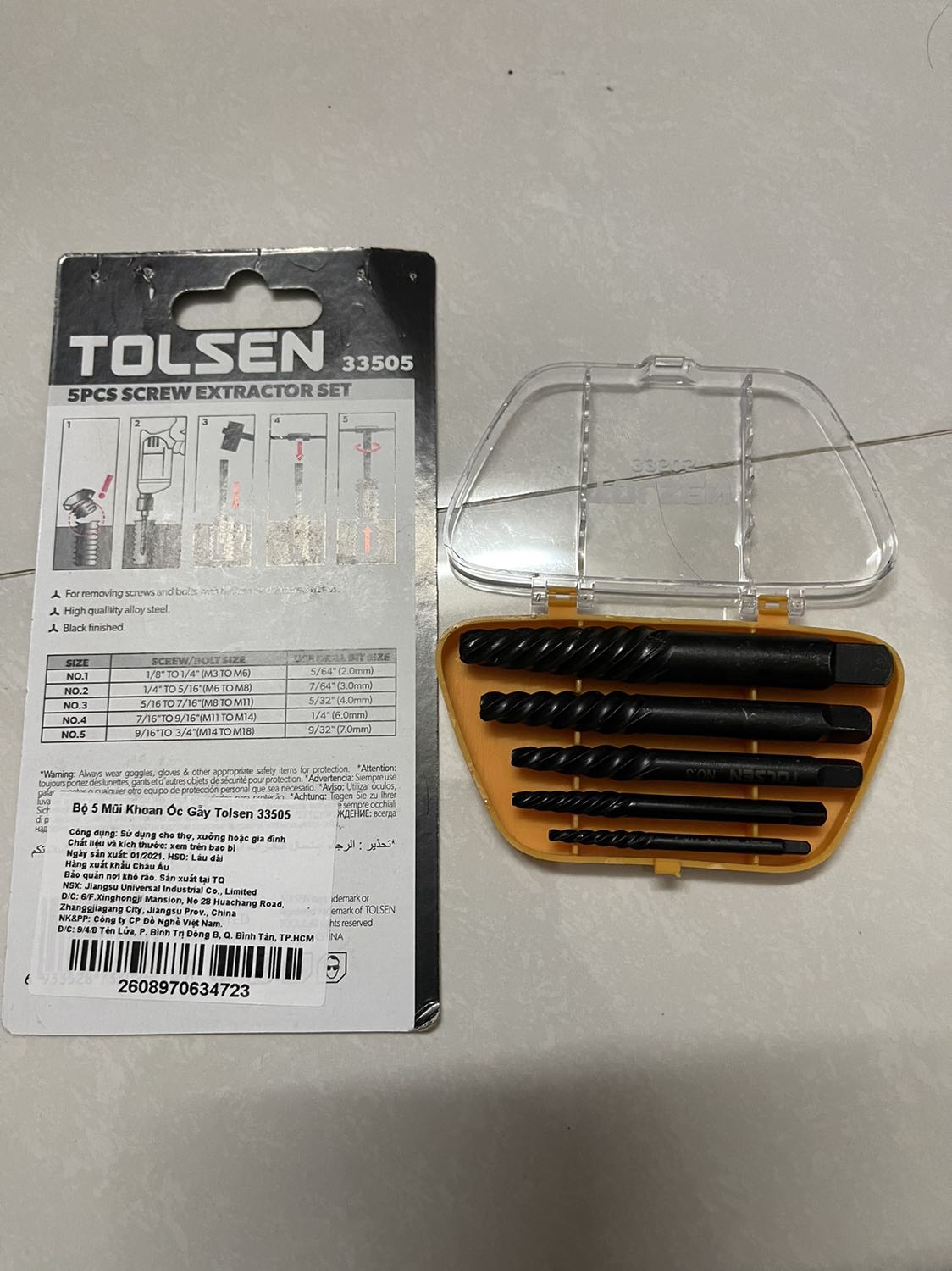 Sản phẩm ok. Tuy nhiên mình đặt mua loại mũi khoan 3 chấu có thể sử dụng cho máy khoan mà shop giao lộn loại xài cho tay taro. Không biết tiki có hỗ trợ mình đổi lại không ?