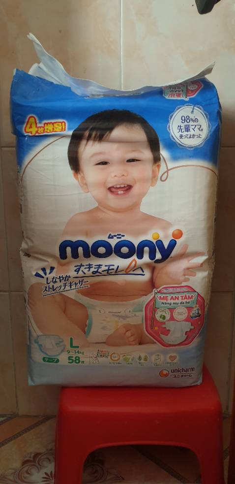 Cậu hai xài lâu lắm rồi nên đến lượt em nhỏ cũng xài luôn. Cậu hai nhà xài ko còn hăm như đợt dùng Bobby M, nên chuyển dùng Moony. Shop uy tín, an toàn, giá tốt, đóng gói giao hàng nhanh.