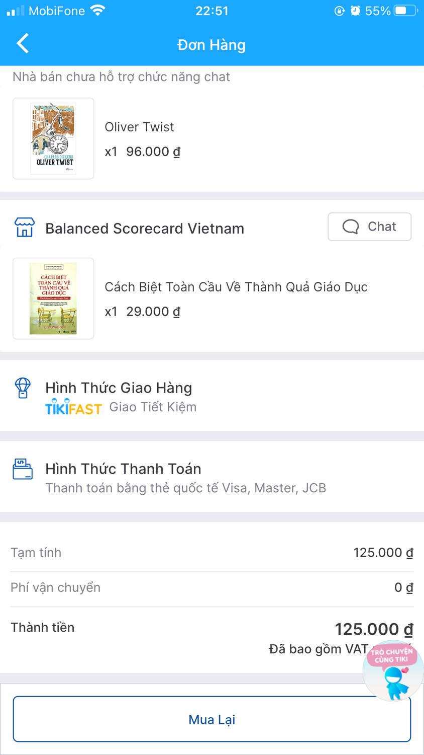 Ko biết phải nói gì và đánh giá * ra sao, nhưng đơn mua 1k khách vui nghĩ săn được sale nhà bán và tiki đợt 12/12. Nhưng rồi shop inbox là xin lỗi, shop ko bán giá đó được, khách huỷ đơn và đặt lại giùm shop. Mình bảo huỷ đơn thì shop liên hệ tiki hỗ trợ đi. Hình như shop chưa hiểu ý mình thì phải, mua hàng ở tiki sau khi đã đặt đơn thành công và có thanh toán trước qua thẻ rồi thì phần quản lý đơn hàng phía người mua không có lựa chọn huỷ đơn shop à, shop liên hệ tiki rồi huỷ đơn và họ hoàn lại tiền vào thẻ mình được mà, có vấn đề gì đâu, shop cố quá, vẫn giao đến một quyển note, thành thực mình cũng ko biết nên đánh giá sao thế nào, đây mình lấy vd ảnh bên dưới nè shop, khách đặt hàng ở tiki xong chỉ có mua lại mua tiếp thui, không có chỗ nào huỷ đơn đâu shop, đơn hàng có vấn đề từ phía người bán, thì shop chủ động liên hệ tiki để huỷ thui, cố quá để gửi hàng đi làm chi zậy à. Shop đọc được đánh giá thì mình mời ly trà như ảnh nhé shop. Là người bán hàng kinh doanh online, mà dính mấy cái một hai sao thì cũng khắc nghiệt quá, còn tinh thần đâu mà kinh doanh thêm, vẫn cảm ơn là shop gửi mình quyển note thay vì để tờ 1k lại trong đó. ^^ nên chốt là 4 sao nhé. Một lần nữa shop đọc được đánh giá này, nhớ ngó thử ly trà mình mời. Thân!