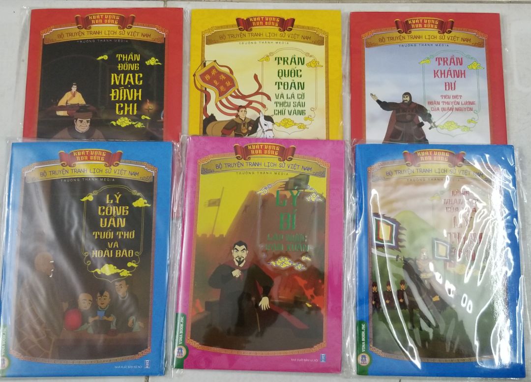 Sách lịch sử Việt Nam dưới dạng truyện tranh, rất thu hút, hấp dẫn, phù hợp cho học sinh tiểu học. Dễ hiểu, dễ nhớ để tự hào về danh nhân Việt Nam.