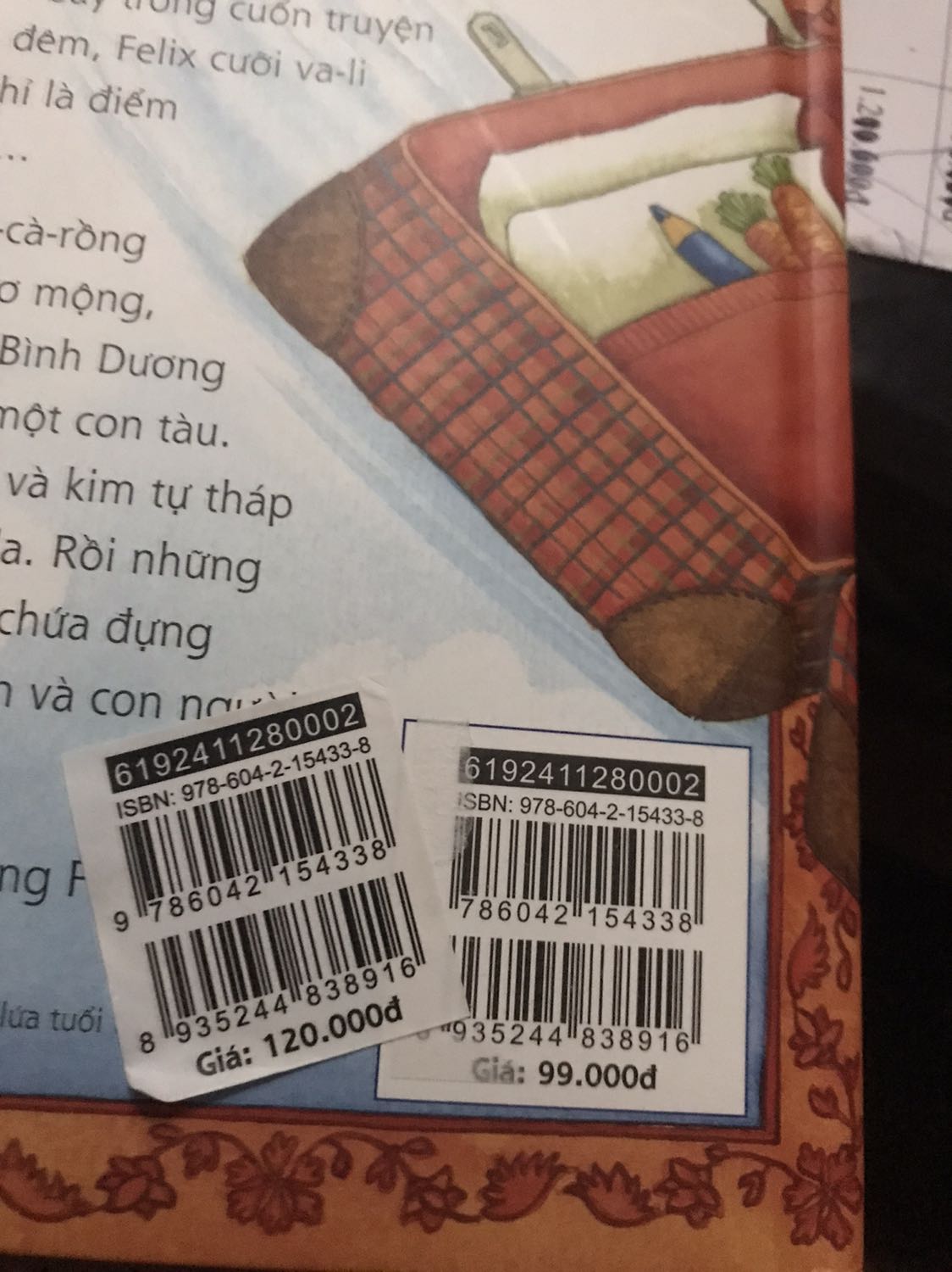 Mh đánh giá shop 1 sao vì giá gốc chỉ có 99k - mà shop dán đè lên thành 120k. Còn quyển sách thì khá là hay