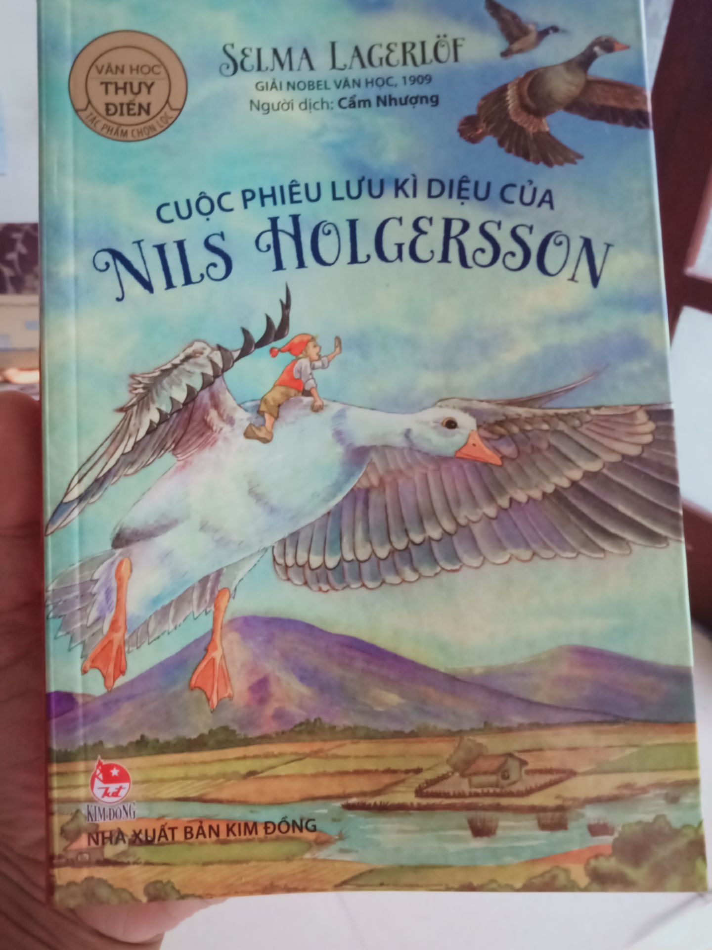 Quyển truyện gắn liền với tuổi thơ tôi. Đọc đi đọc lại suốt bao nhiêu lần cuốn truyện rách nát tươm in giấy màu vàng xào xạo, nay đã ra mắt trong hình hài mới đẹp hơn, tên cũng đổi khác (trước để tên Việt hóa) nhưng vẫn khiến tôi rớt nước mắt khi cầm trên tay
Cuốn truyện về một cậu bé hư, nghịch ngợm bị biến thành tí hon cùng đàn ngỗng trời ngao du dọc đất nước Thụy Điển lạnh lẽo mà xinh đẹp. Những vùng đất xinh đẹp, phong tục tập quán và cả các truyền thuyết của đất nước xinh đẹp. 
Một cuốn sách vô cùng hấp dẫn cho cả người lớn và trẻ em. Mời các bạn!