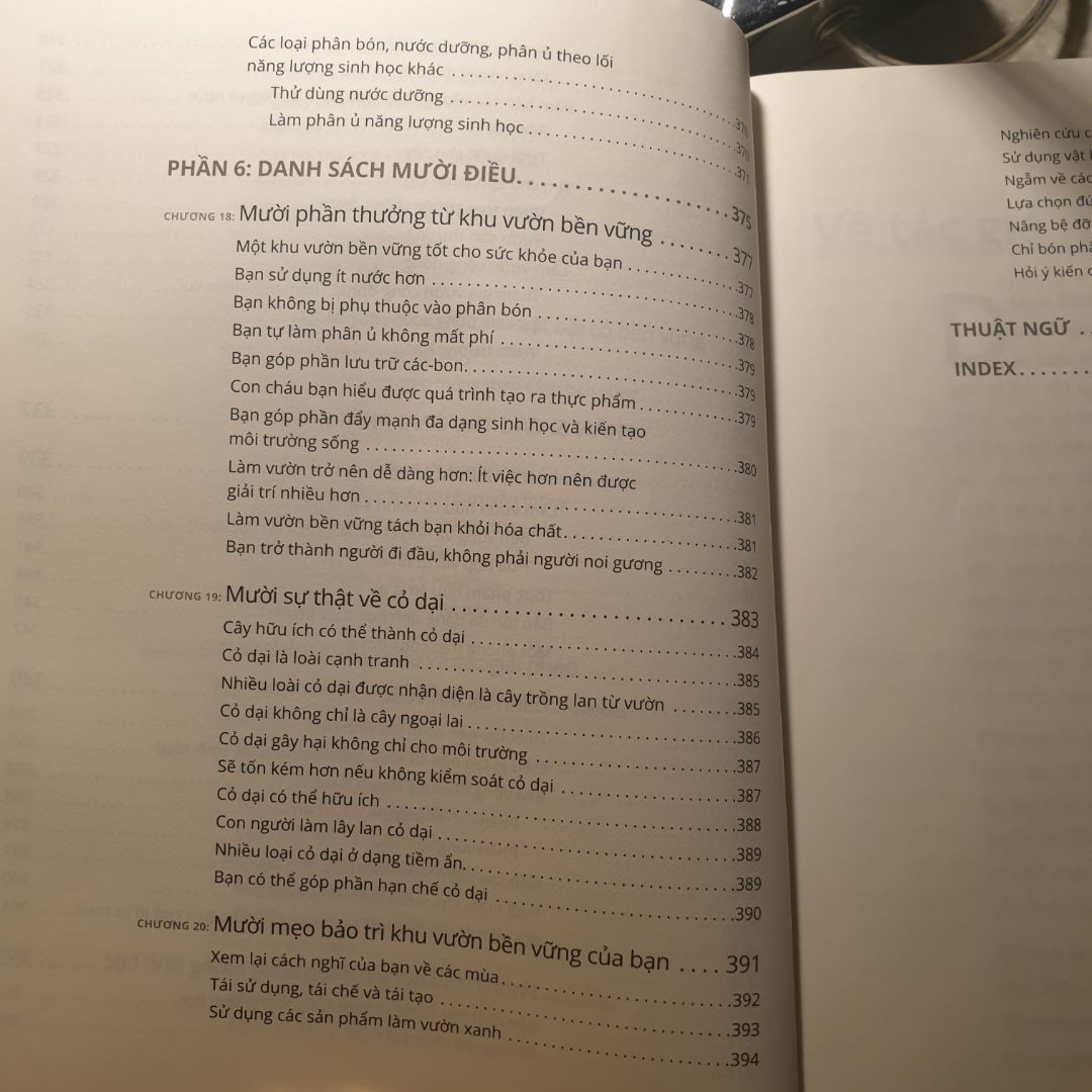 Nội dung khá tổng quát, tuy nhiên phù hợp với những nhà có mảnh vườn nho nhỏ hơn là vườn ban công đô thị.
