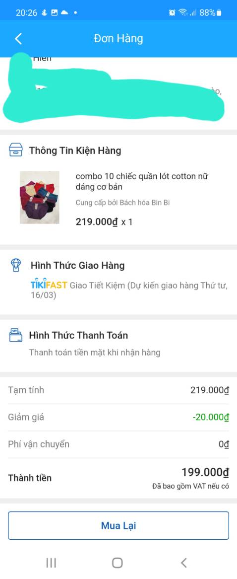 Tôi muốn trả lại sp, shop đăng ảnh quần thun cotton hiệu...Sơn, mà giao toàn quần thun polyeste của Trung Quốc, bán hàng không uy tín