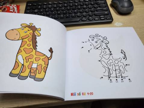 Sách đẹp hình ngộ nghĩnh có cả nối số cho các bé, sách dễ thương